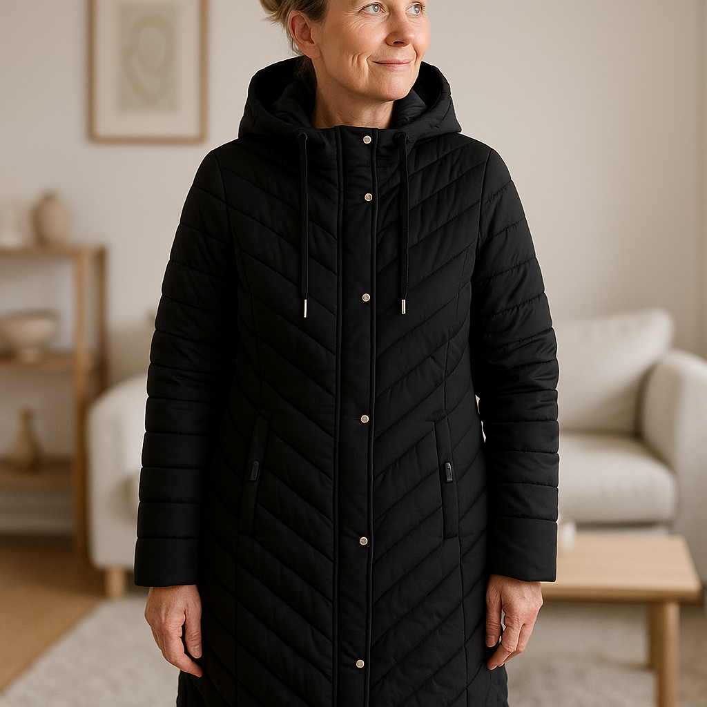 Nordica™ – Long padded winter jacket with hood