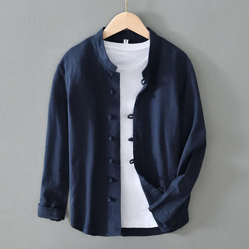 Vargheim™ – Men's Shirt with Pure Stand-up Collar