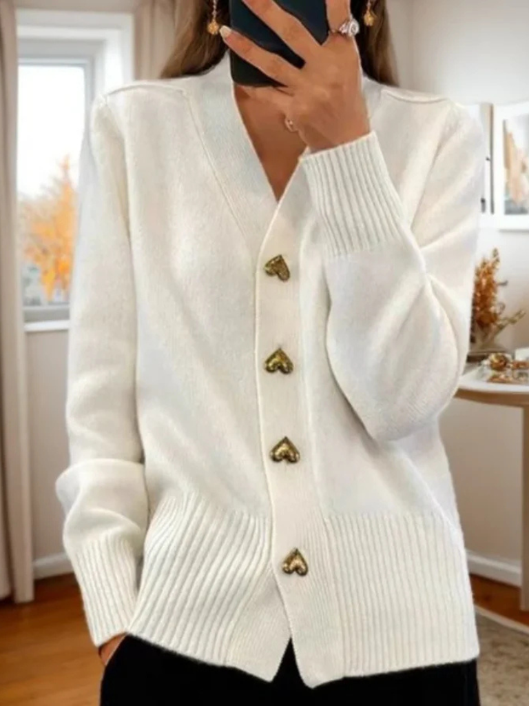 Beatrice™ Cozy Button Knit Cardigan
