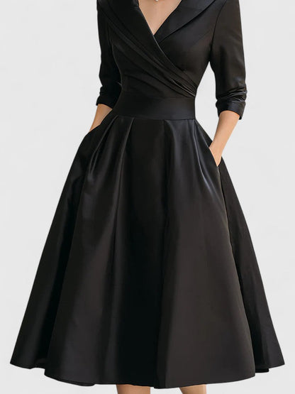 AllureGrace™ – Elegant Vintage Midi Dress