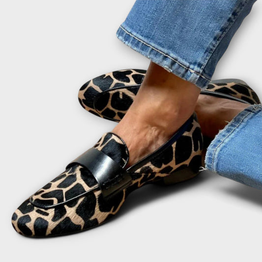 Leonie - Ortopedisk Leopardmockasin