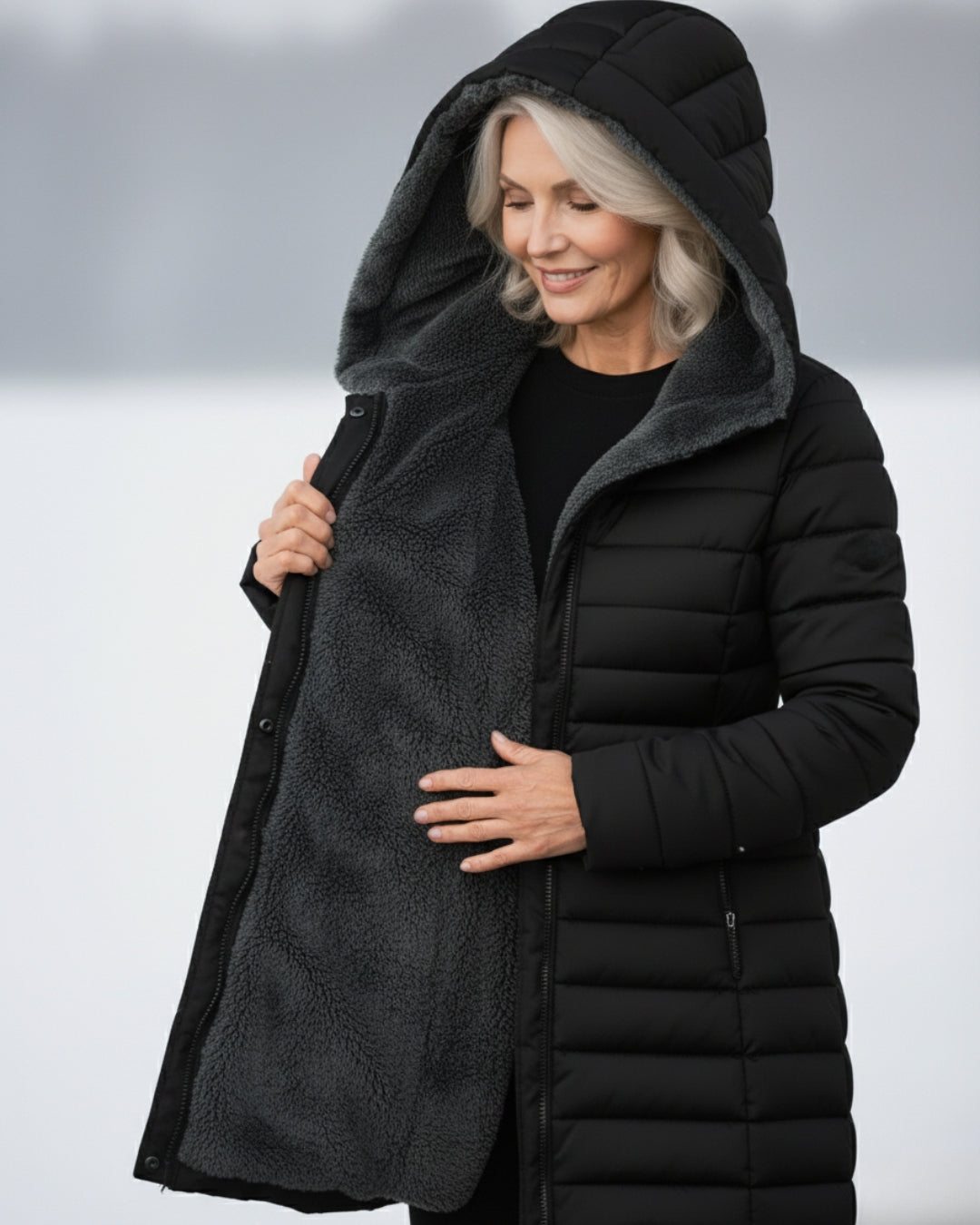 Grace - Varm Fleece Pufferjacka