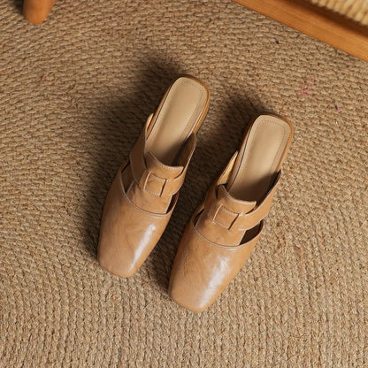 Selara™ Leather Cut-Out Mules