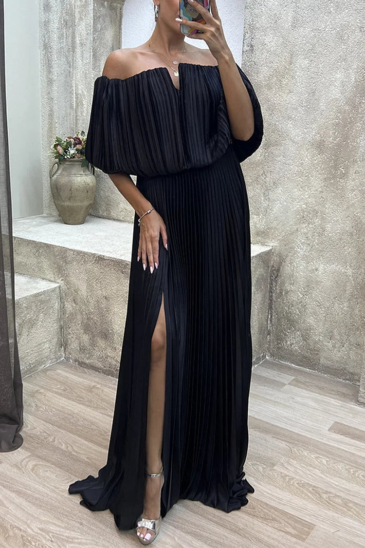 Arabella | Elegant plisserad maxiklänning