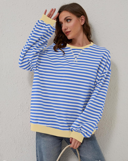 ROXANNE™ - Randig överdimensionerad tröja