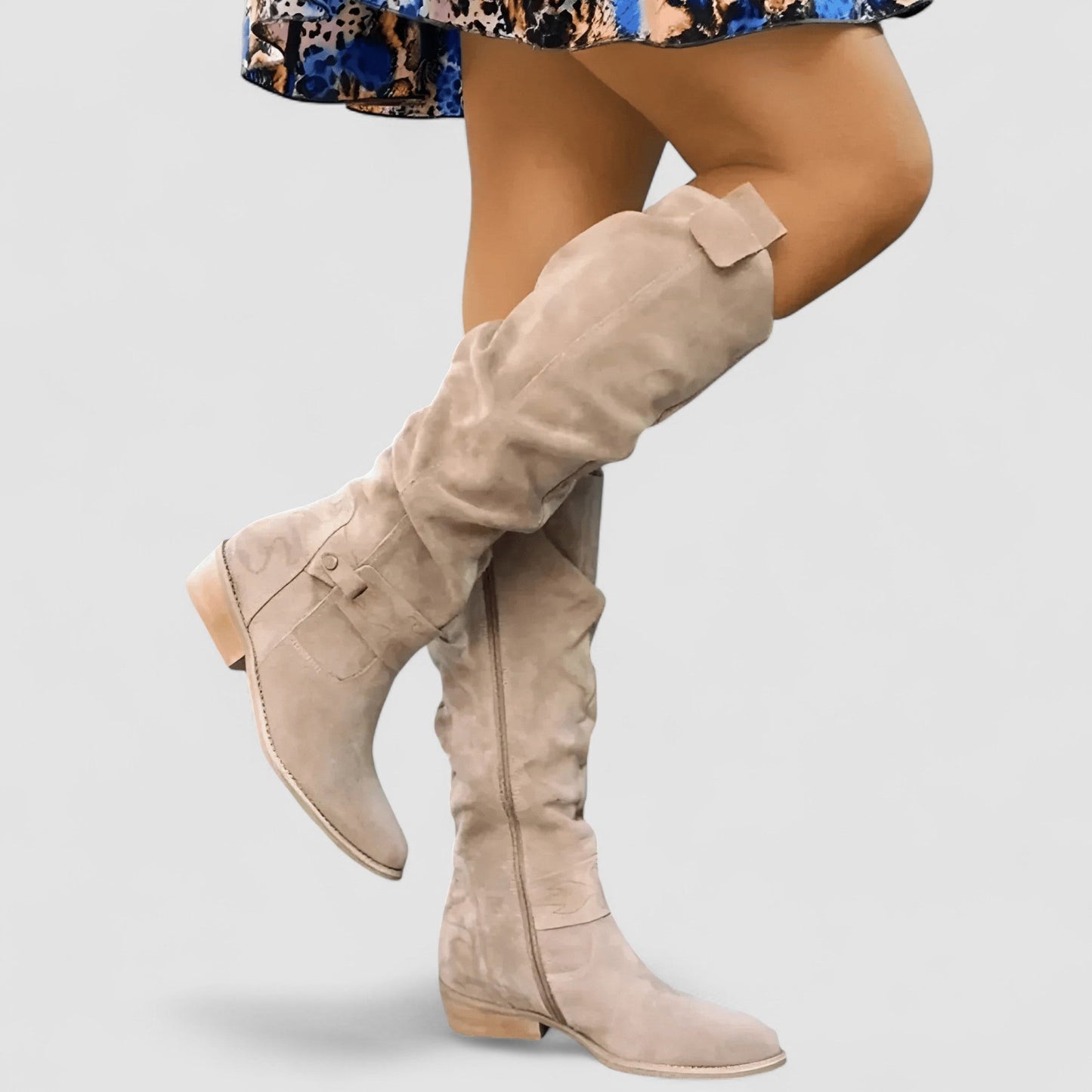 Valenor™ – Slouch Knee-High Suede Boots