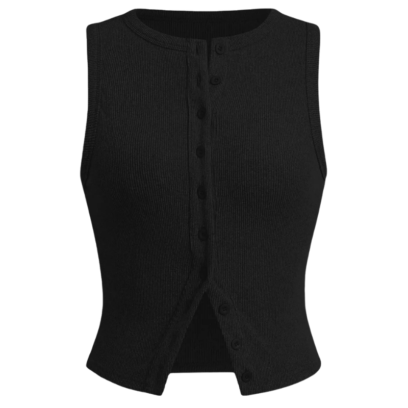 KYLIE™ – Klassisk ribbad, avslappnad kort topp