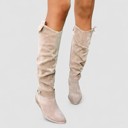 Valenor™ – Slouch Knee-High Suede Boots