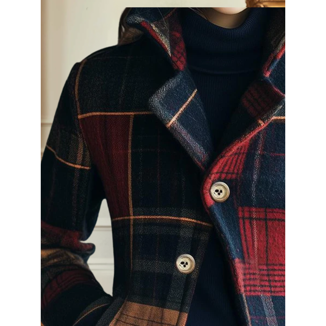 PlaidHeritage™ – Tailored Patchwork Wool Jacket