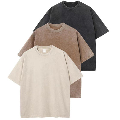 HOLLIE™ - Avslappnad rundhalsad t-shirt med lös passform (3-pack)