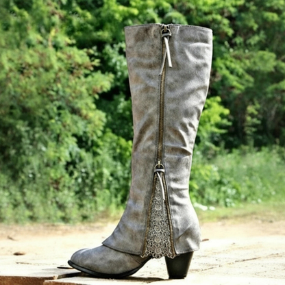Kirelle™ Lace-Detail Knee-High Boots