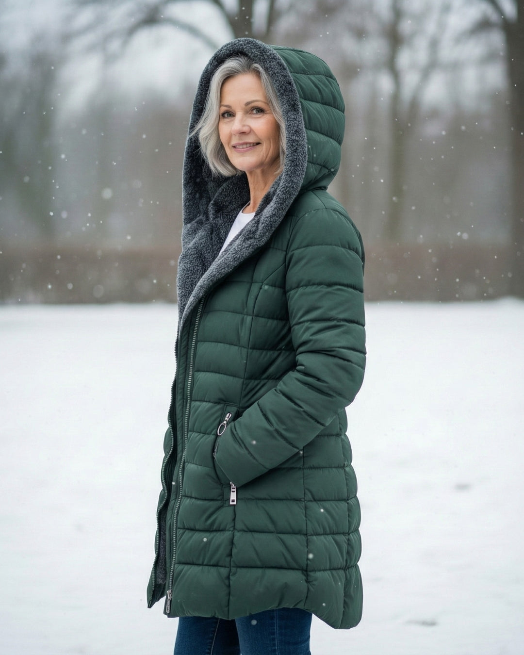 Grace - Varm Fleece Pufferjacka