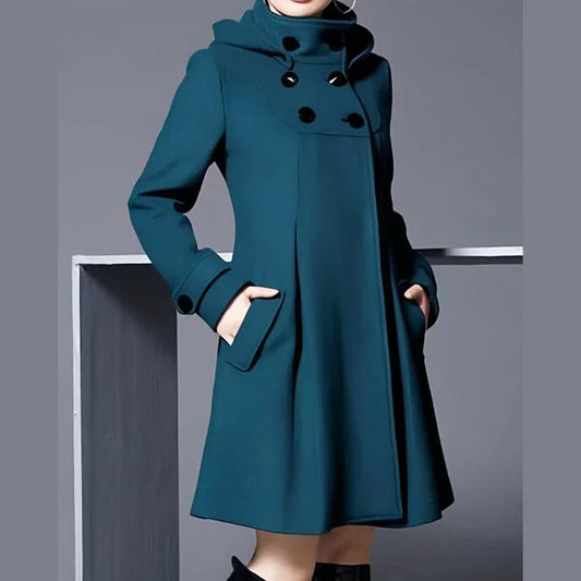 Aveline™ – Elegant Winter Coat with High Collar