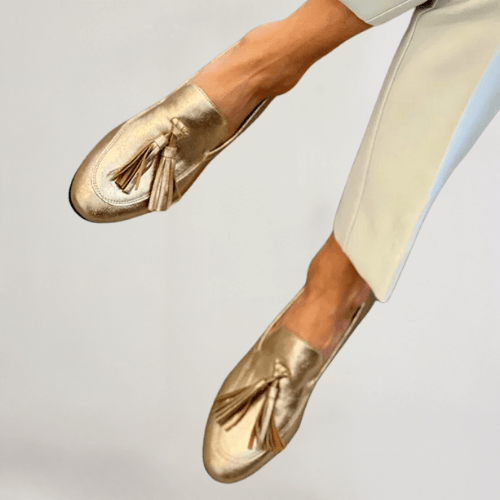 Vittoria - Damloafers i guld