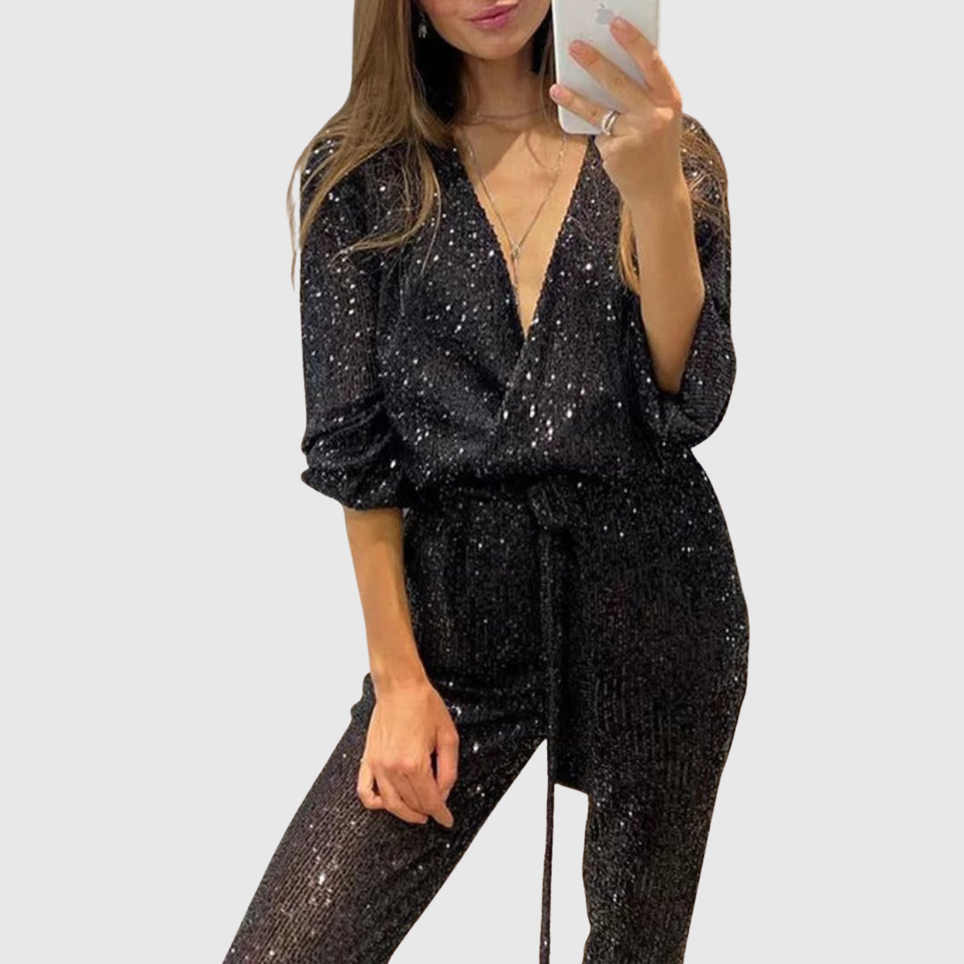 Aralyn | Glittrande festjumpsuit