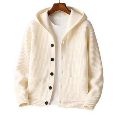 Nordvale™ – Hooded Knit Cardigan