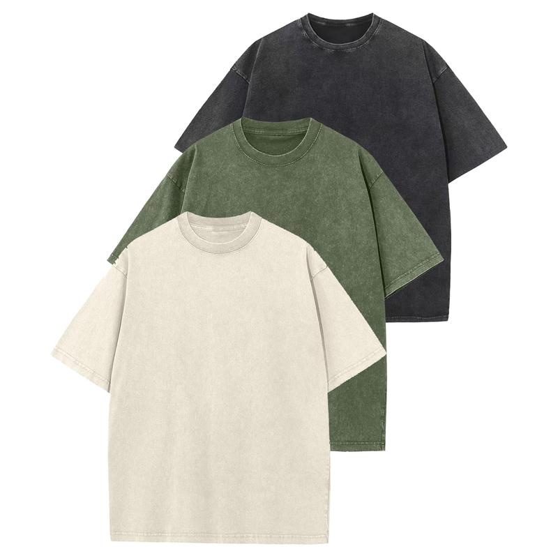 HOLLIE™ - Avslappnad rundhalsad t-shirt med lös passform (3-pack)