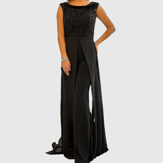 Liliane | Ärmlös festjumpsuit