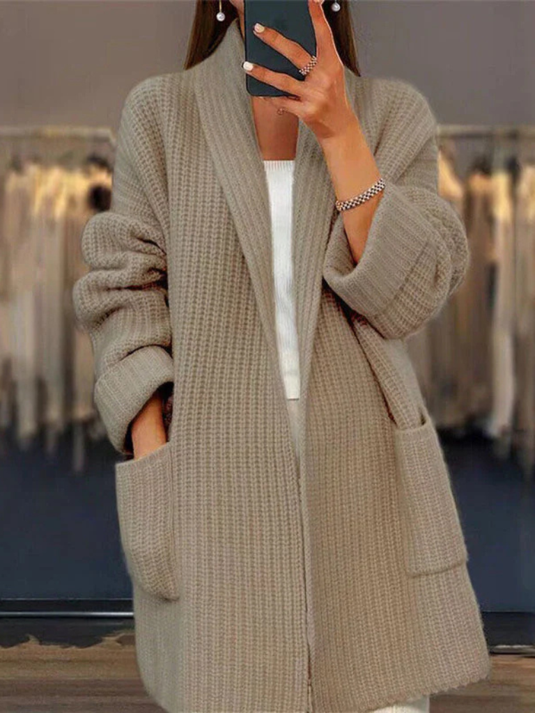 Eleanor™ Cozy Pocket Knit Cardigan