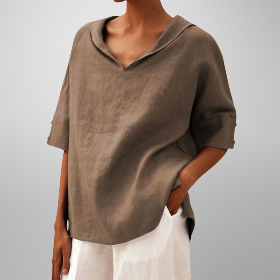 Lucy – Löst sittande blus i bomull