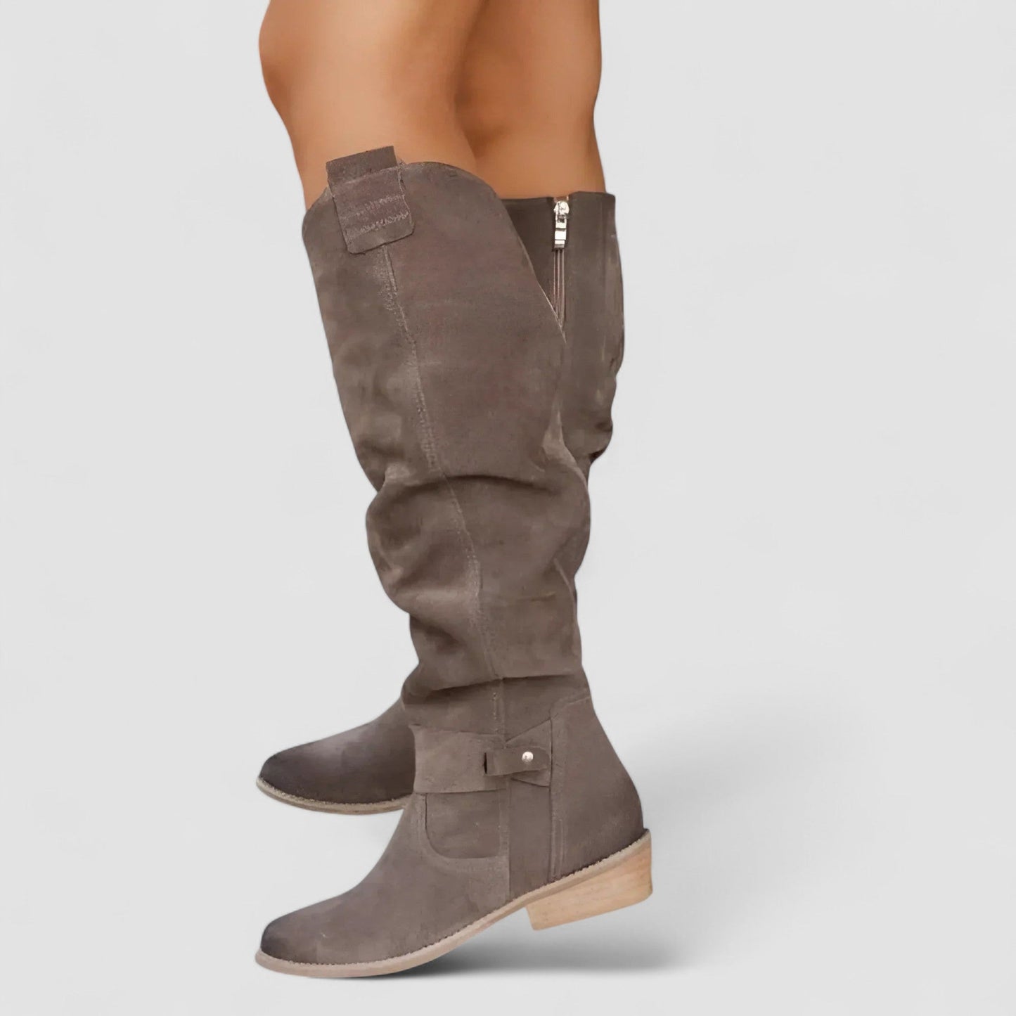 Valenor™ – Slouch Knee-High Suede Boots