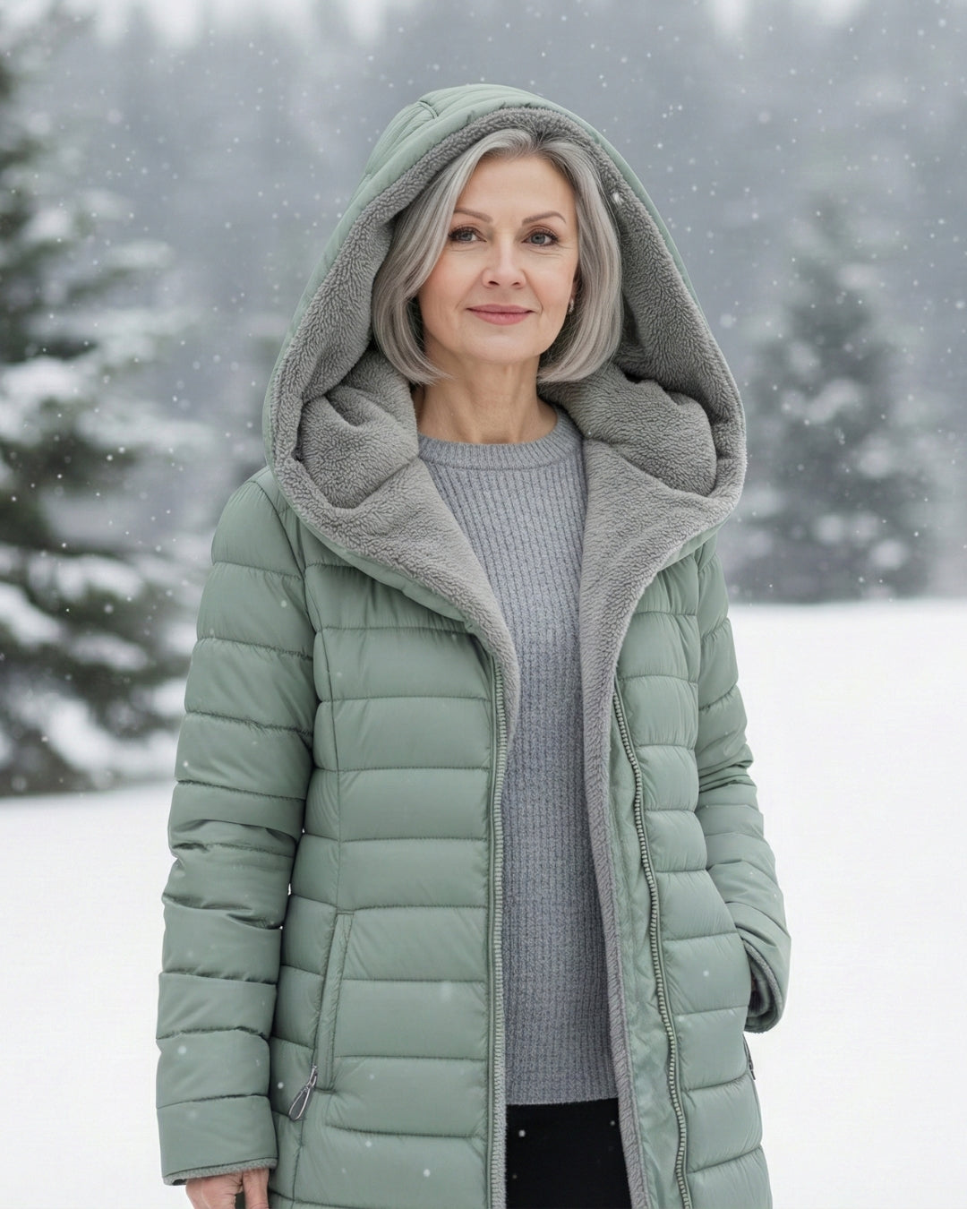 Grace - Varm Fleece Pufferjacka
