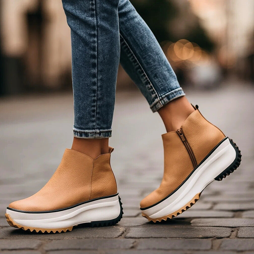 Lauren™ Textured Platform Boots