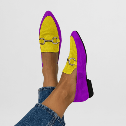 Ginevra - Färgglada Boho Loafers