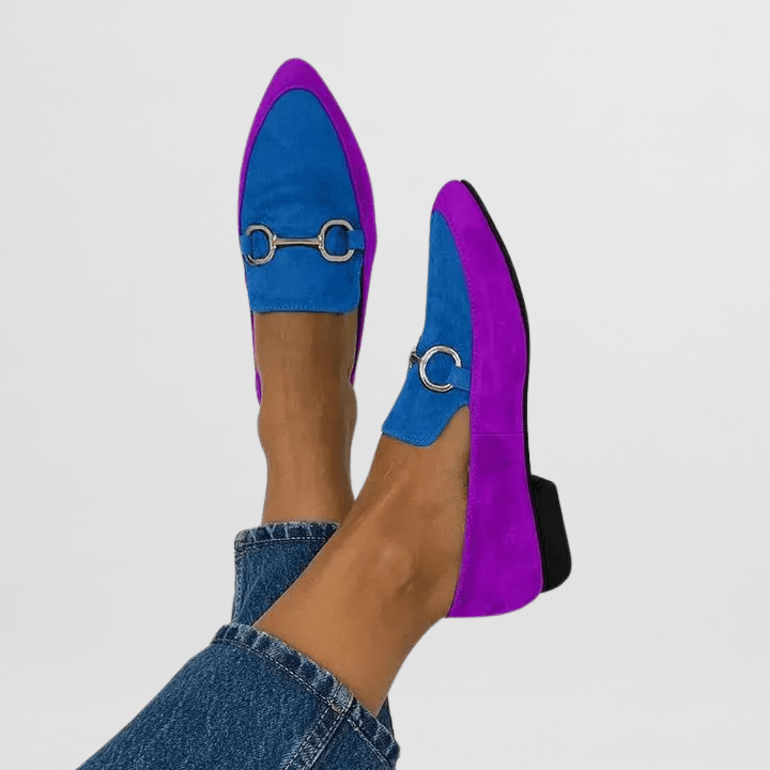 Ginevra - Färgglada Boho Loafers