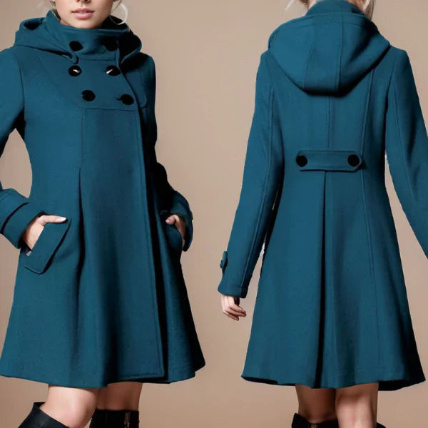 Aveline™ – Elegant Winter Coat with High Collar