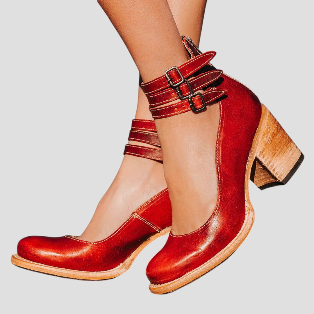 Marrowen™ Double-Strap Block Heel Boots