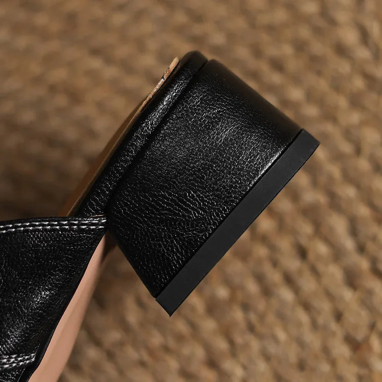 Selara™ Leather Cut-Out Mules