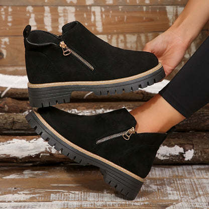 Mealla™ – Stilrena och Bekväma Women's Boots with Zip