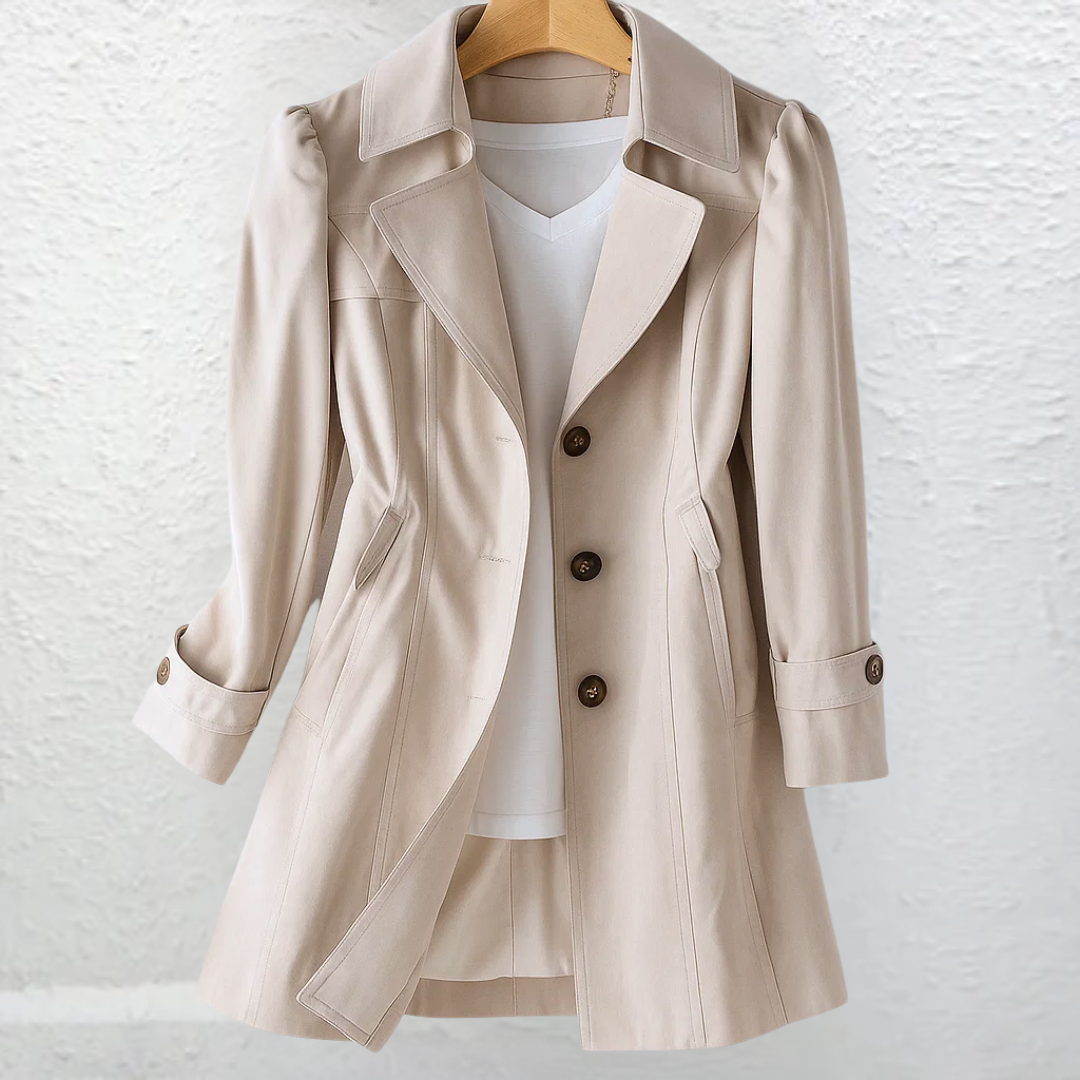 Aimee - Klassisk vintage trenchcoat