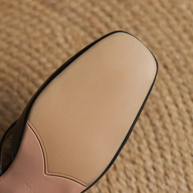Selara™ Leather Cut-Out Mules
