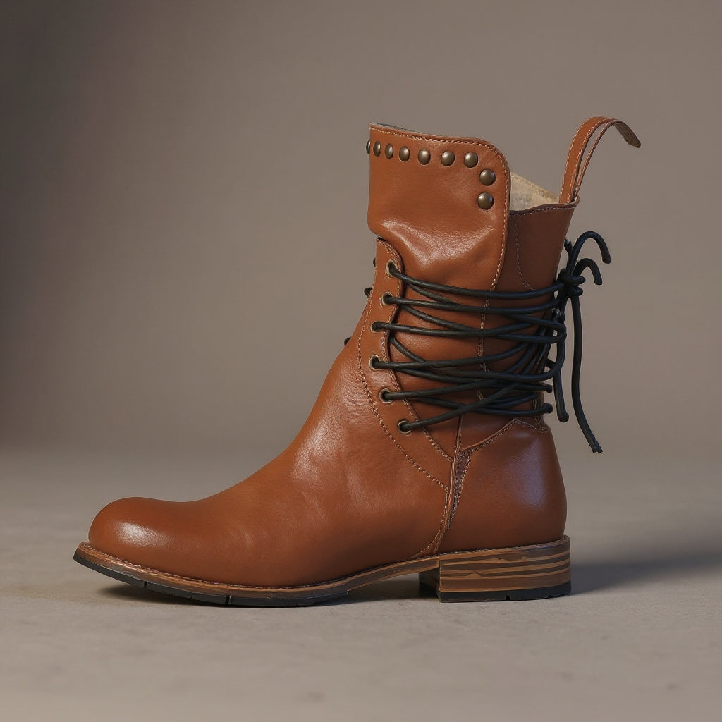Aurora™ – Classic Leather Boots with Lacing