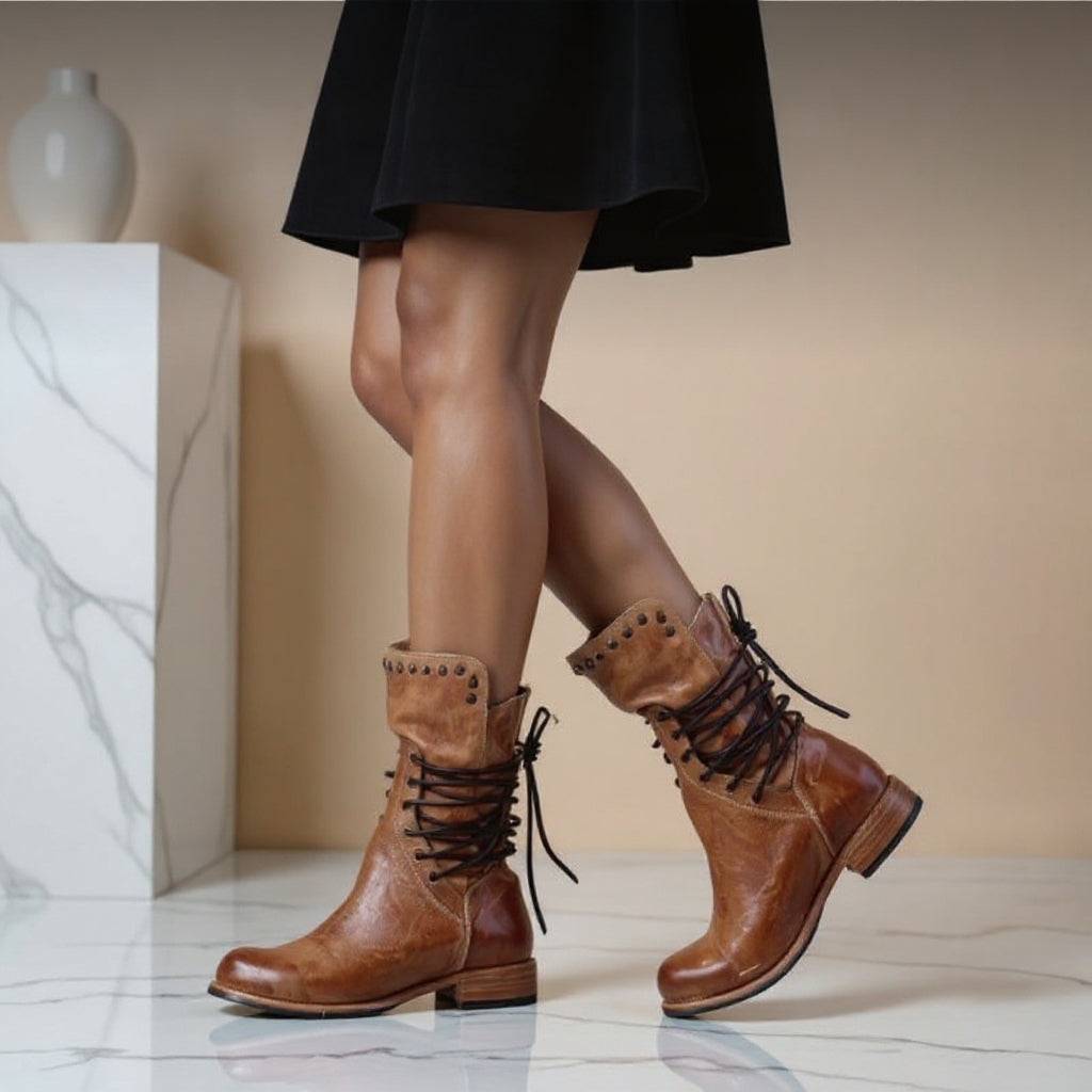 Aurora™ – Classic Leather Boots with Lacing