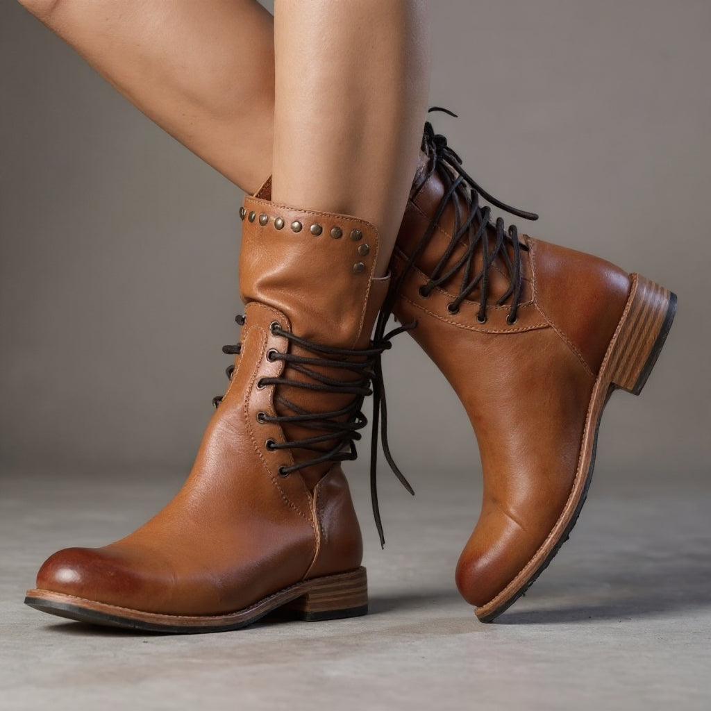 Aurora™ – Classic Leather Boots with Lacing