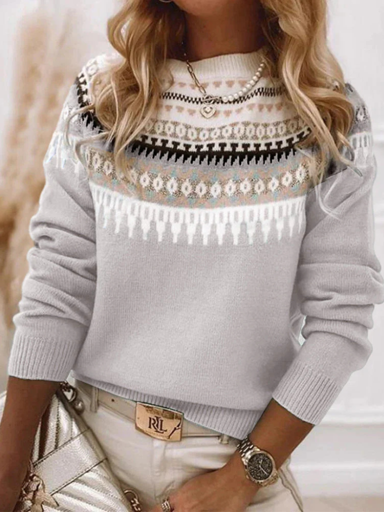 Madison™ Cozy Nordic Knit Sweateris dit
