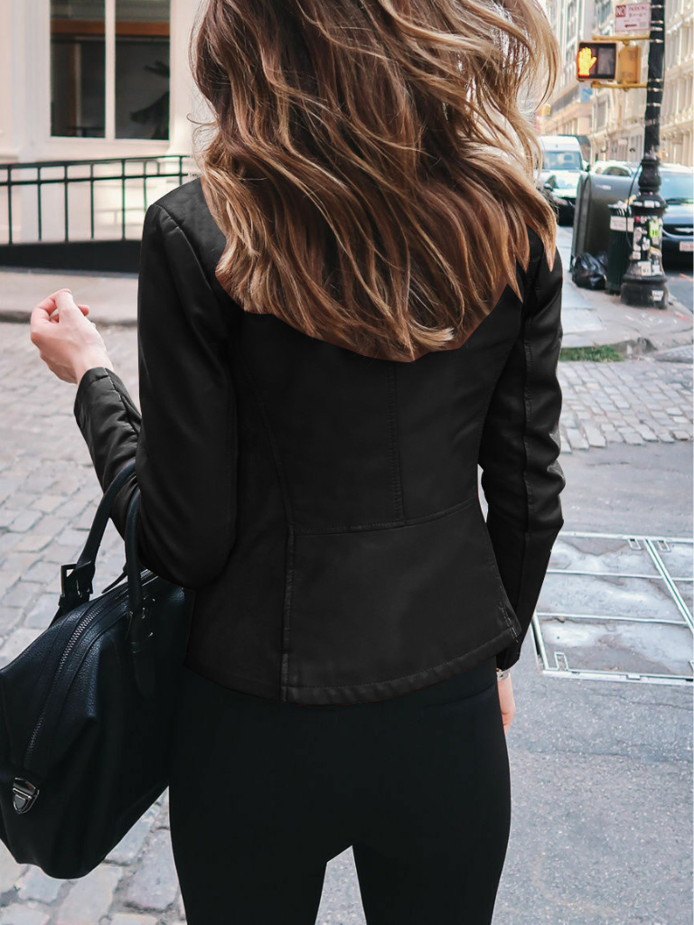 Meredith™ Vegan Leather Jacket