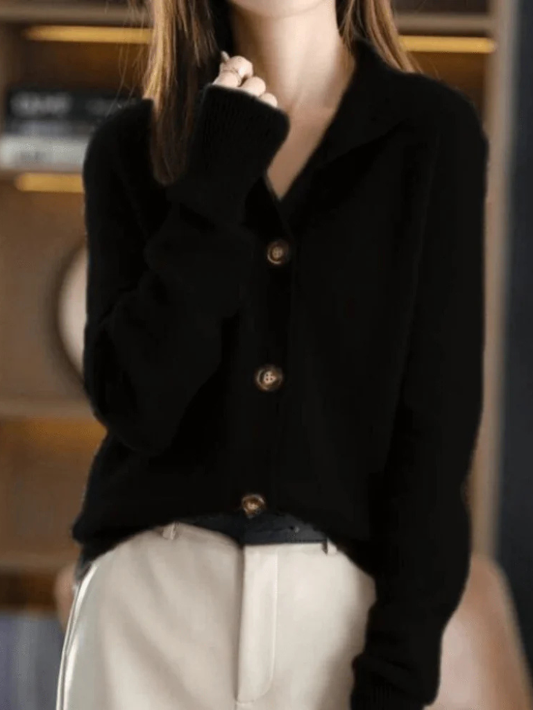 Sofia™ Cozy Button Cardigan