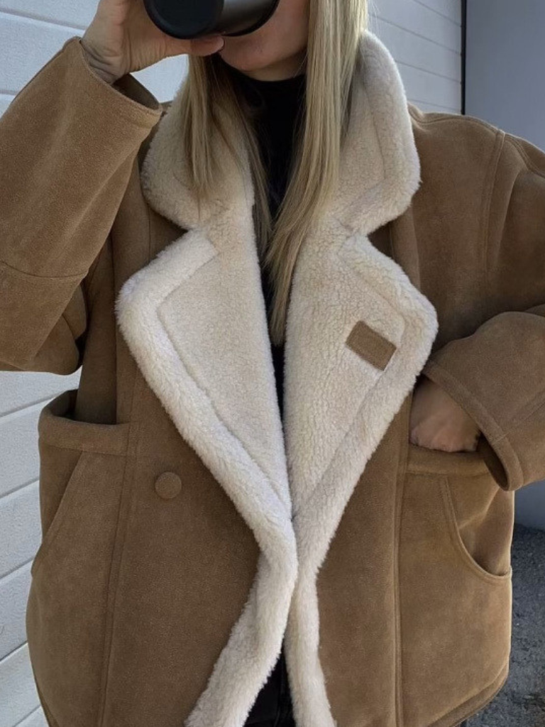 Margot™ Faux Shearling Oversized Coat