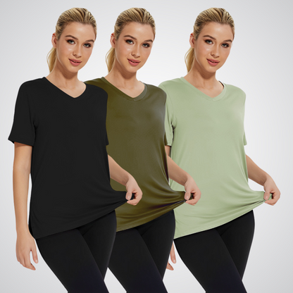 SELENA™ - Avslappnad lös passformad t-shirt (3-pack)