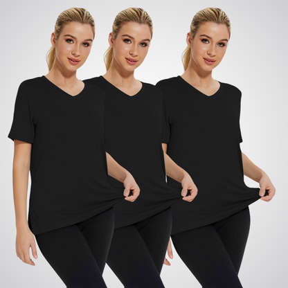 SELENA™ - Avslappnad lös passformad t-shirt (3-pack)