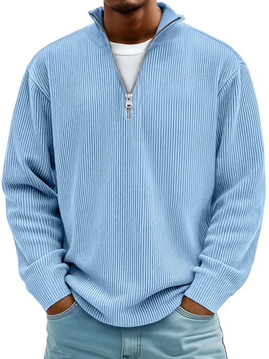 Atlas™ – Ribbed Half-Zip Knit