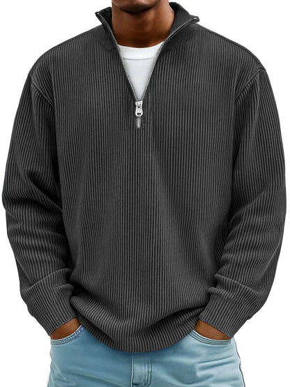 Atlas™ – Ribbed Half-Zip Knit