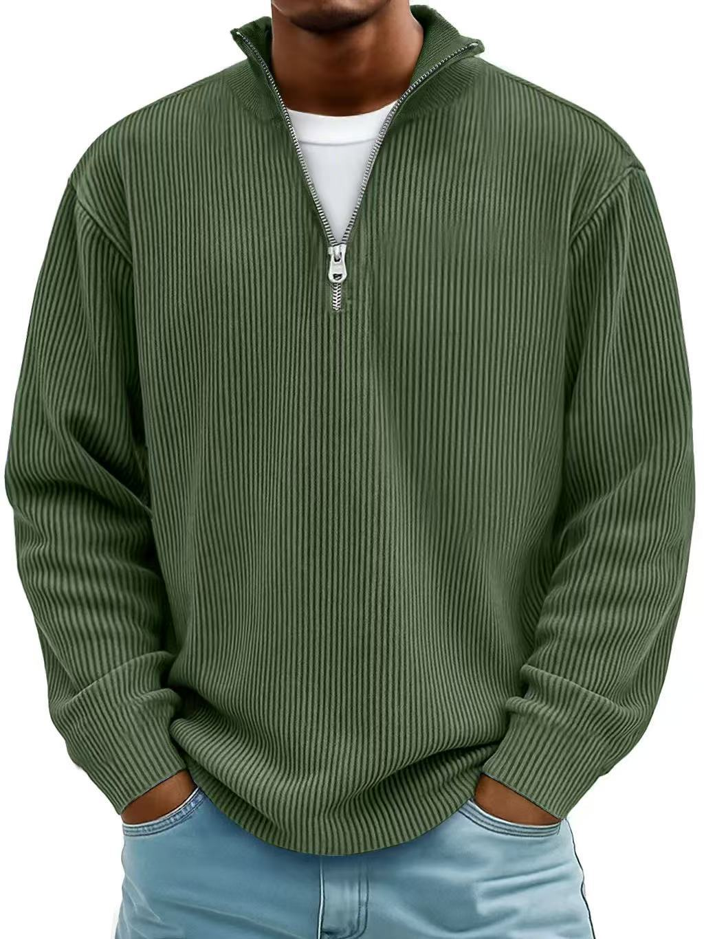 Atlas™ – Ribbed Half-Zip Knit