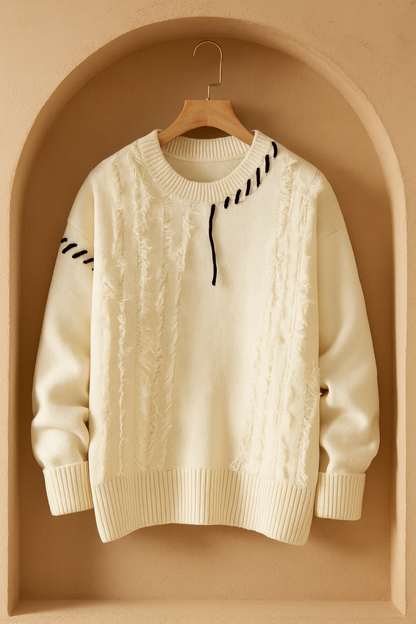 PatchKnit™ Sweater – Retro Colour Block