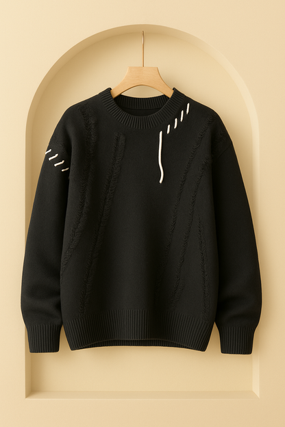 PatchKnit™ Sweater – Retro Colour Block