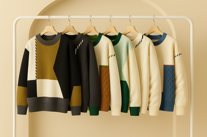 PatchKnit™ Sweater – Retro Colour Block